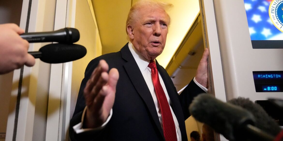 US-Präsident Donald Trump spricht sich für ein Einfrieren des Frontverlaufs aus.