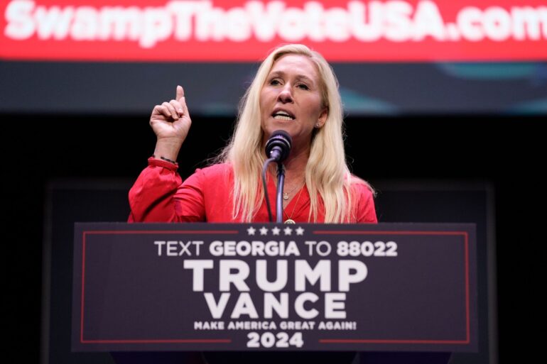 Vergangenes Jahr machte die Hardlinerin noch eifrig Wahlkampf für Trump. (Archivbild)