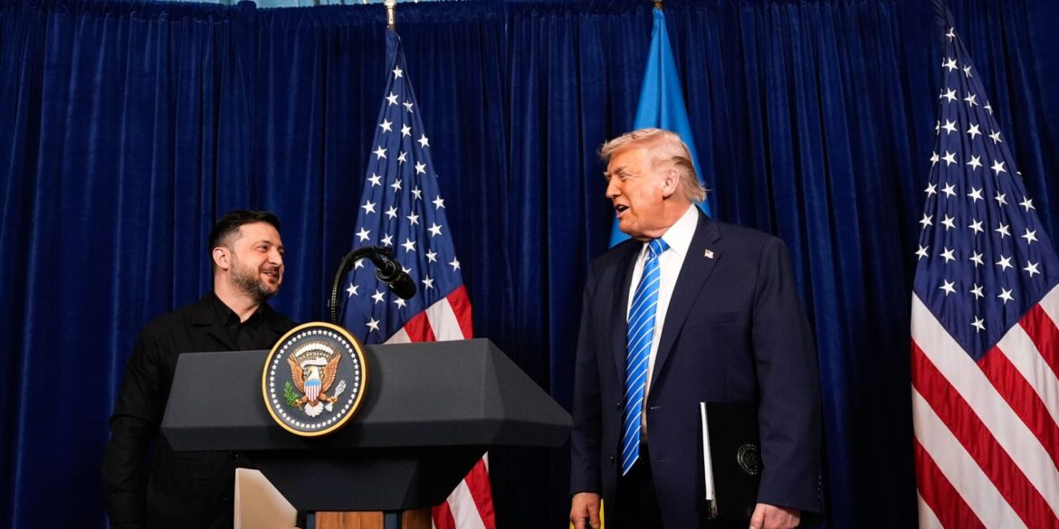 Laut US-Präsident Trump sind die Verhandlungen über einen Frieden in der Ukraine auf einem guten Weg. (Archivbild)