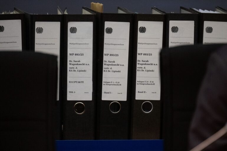 Das BSW hatte sehr viel Material zusammengetragen, um seine Einsprüche zu begründen. (Archivbild)
