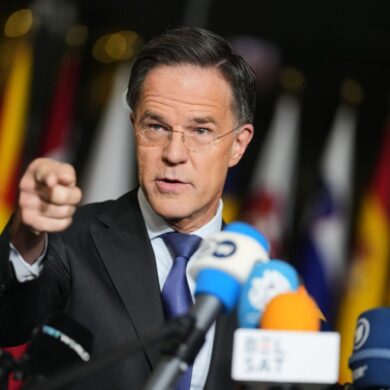Wirbt um frisches Geld für US-Waffen für die Ukraine: Nato-Generalsekretär Mark Rutte.