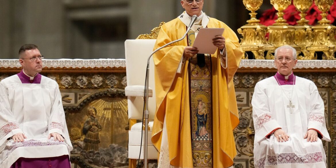 Der Pontifex sprach im voll besetzten Petersdom.