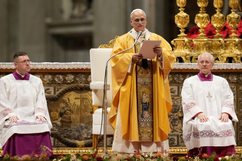 Der Pontifex sprach im voll besetzten Petersdom.