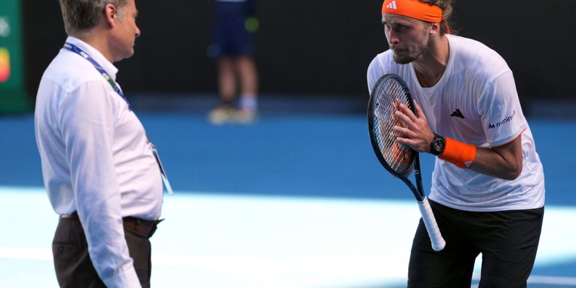 Alexander Zverev haderte mit einer medizinischen Auszeit von Carlos Alcaraz.