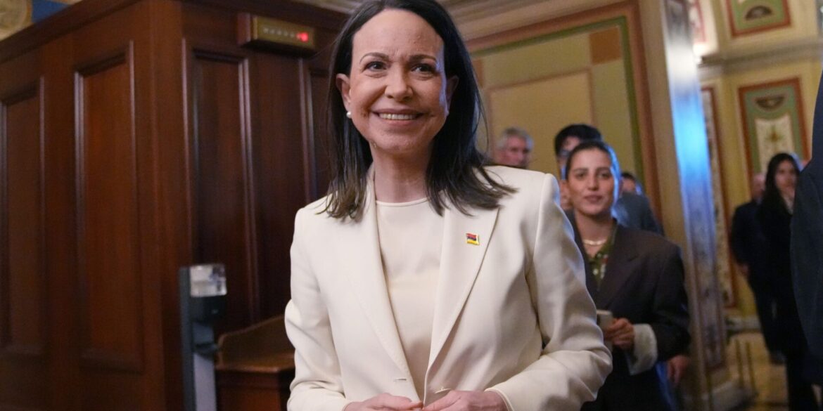 Die venezolanische Oppositionsführerin María Corina Machado ist um ein gutes Verhältnis zu Donald Trump bemüht. (Archivbild)