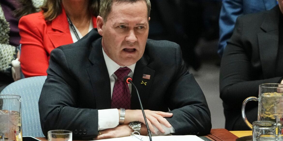 Der UN-Botschafter der USA, Michael Waltz, spricht im UN-Sicherheitsrat. (Archivfoto)