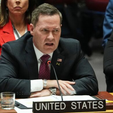 Der UN-Botschafter der USA, Michael Waltz, spricht im UN-Sicherheitsrat. (Archivfoto)