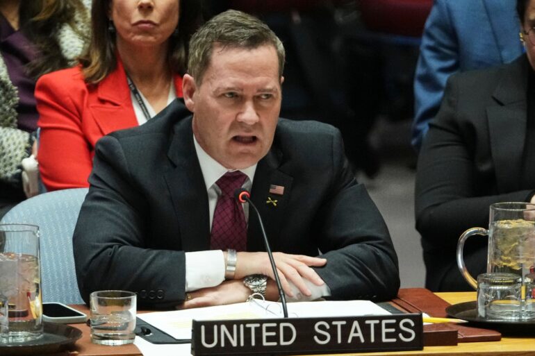 Der UN-Botschafter der USA, Michael Waltz, spricht im UN-Sicherheitsrat. (Archivfoto)