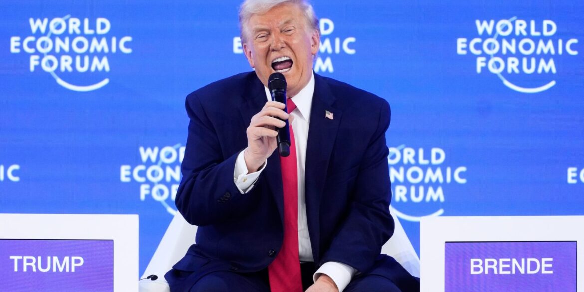 US-Präsident Donald Trump spricht rund 70 Minuten in Davos.