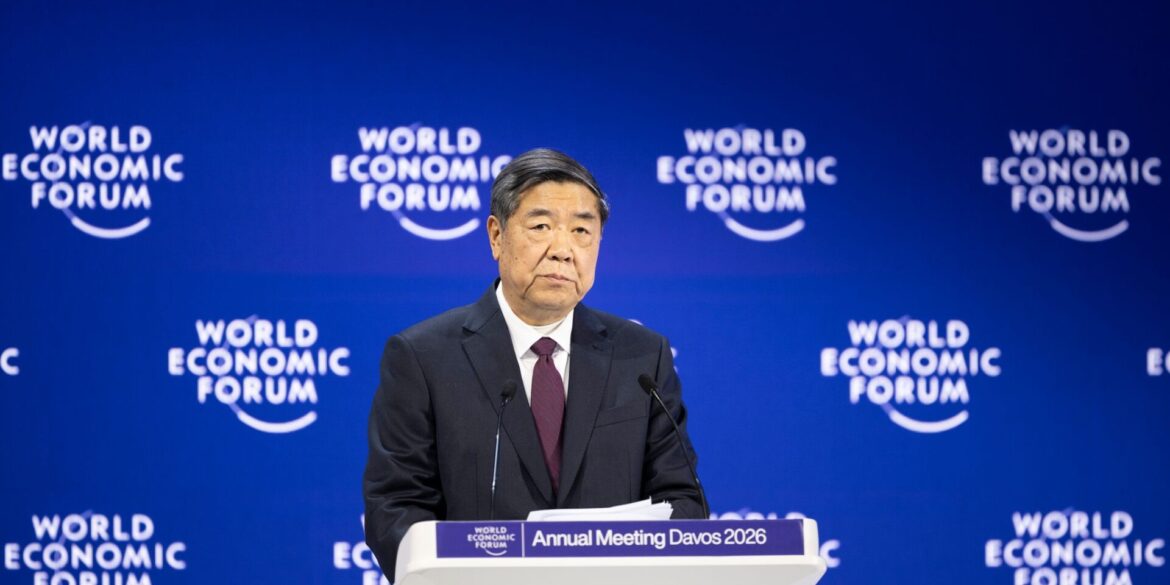 China hatte seinen Vize-Ministerpräsidenten zu dem jährlichen Treffen in Davos geschickt.