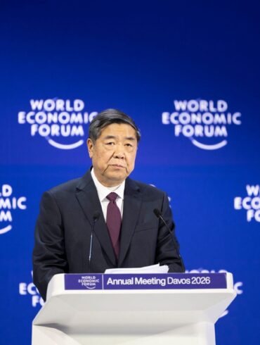 China hatte seinen Vize-Ministerpräsidenten zu dem jährlichen Treffen in Davos geschickt.