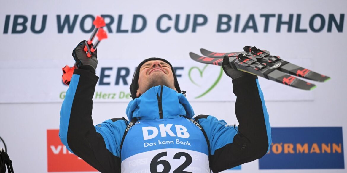 Emotionaler Sieger: Tommaso Giacomel.