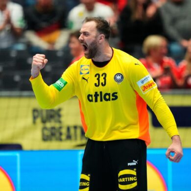 Torhüter Andreas Wolff ist Deutschlands bester Mann gegen Portugal.