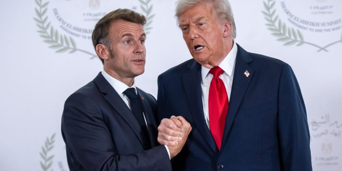 Trump droht: Sollte Frankreich dem «Friedensrat» nicht beitreten, könnte es hohe Zölle geben. (Archivbild)