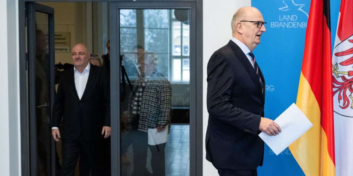 Er muss ein neues Regierungsbündnis bilden: Ministerpräsident Dietmar Woidke nach dem Aus der SPD/BSW-Koalition.
