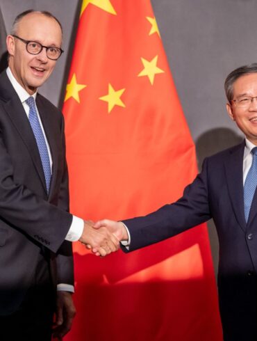 Den chinesischen Ministerpräsidenten Li hat Merz schon getroffen, am Mittwoch steht sein erstes persönliches Gespräch mit Präsident Xi in Peking an. (Archivbild)
