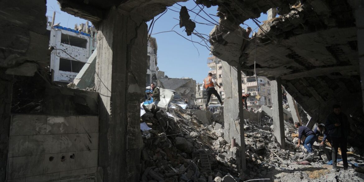 Trümmer einer Polizeistation in Gaza. (Archivbild)