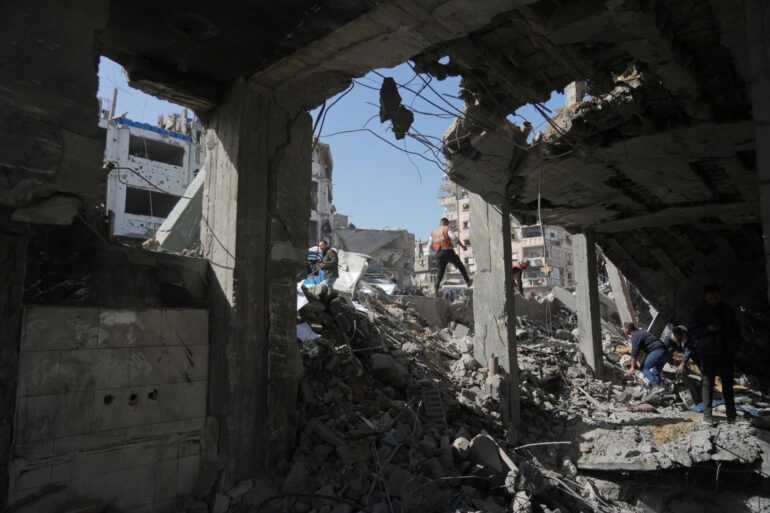Trümmer einer Polizeistation in Gaza. (Archivbild)