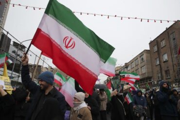 Demonstranten feiern den antiisraelischen Al-Kuds-Tag