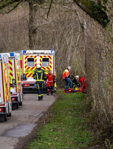 Drei Menschen sterben in einem Waldstück südöstlich von Flensburg.