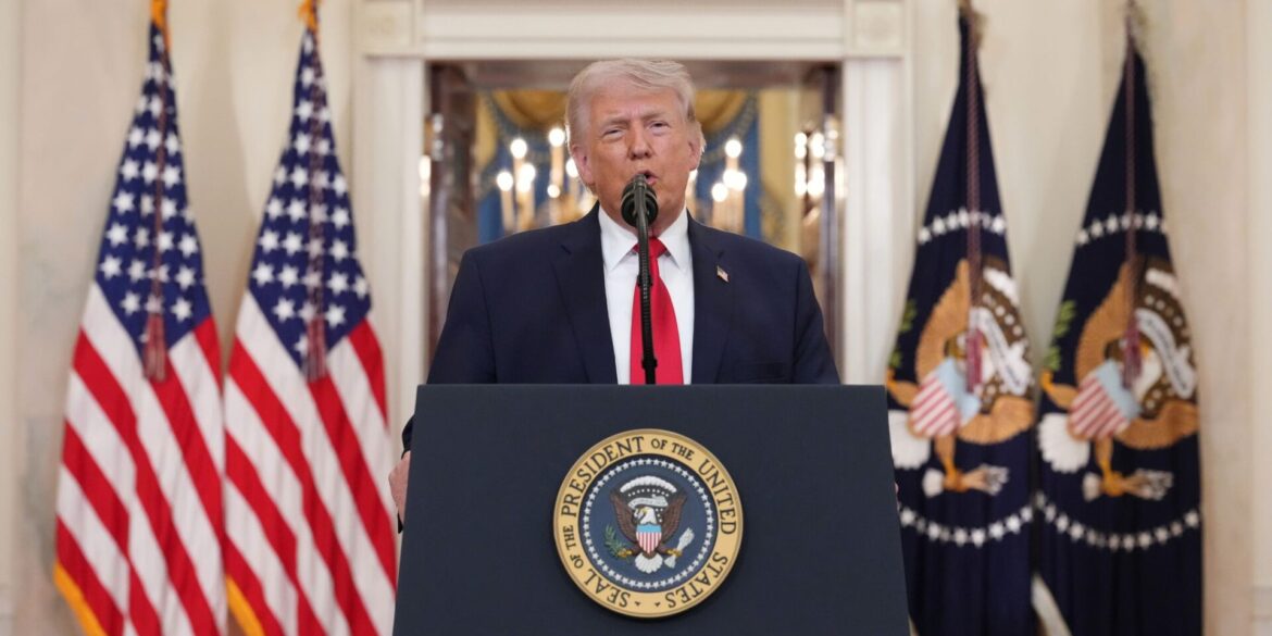 Trumps Botschaft an die Amerikanerinnen und Amerikaner lautet: Die militärischen Ziele der USA sind fast erreicht.