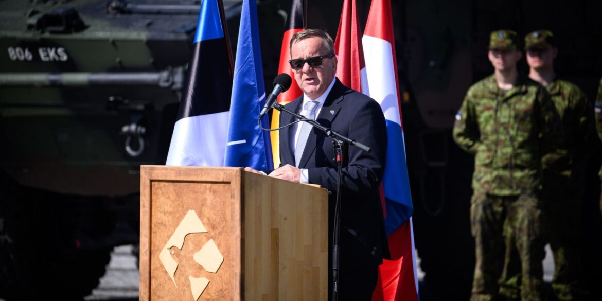 Verteidigungsminister Boris Pistorius in Valga.