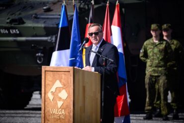 Verteidigungsminister Boris Pistorius in Valga.