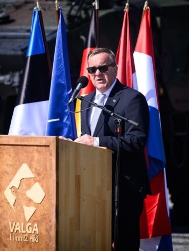 Verteidigungsminister Boris Pistorius in Valga.