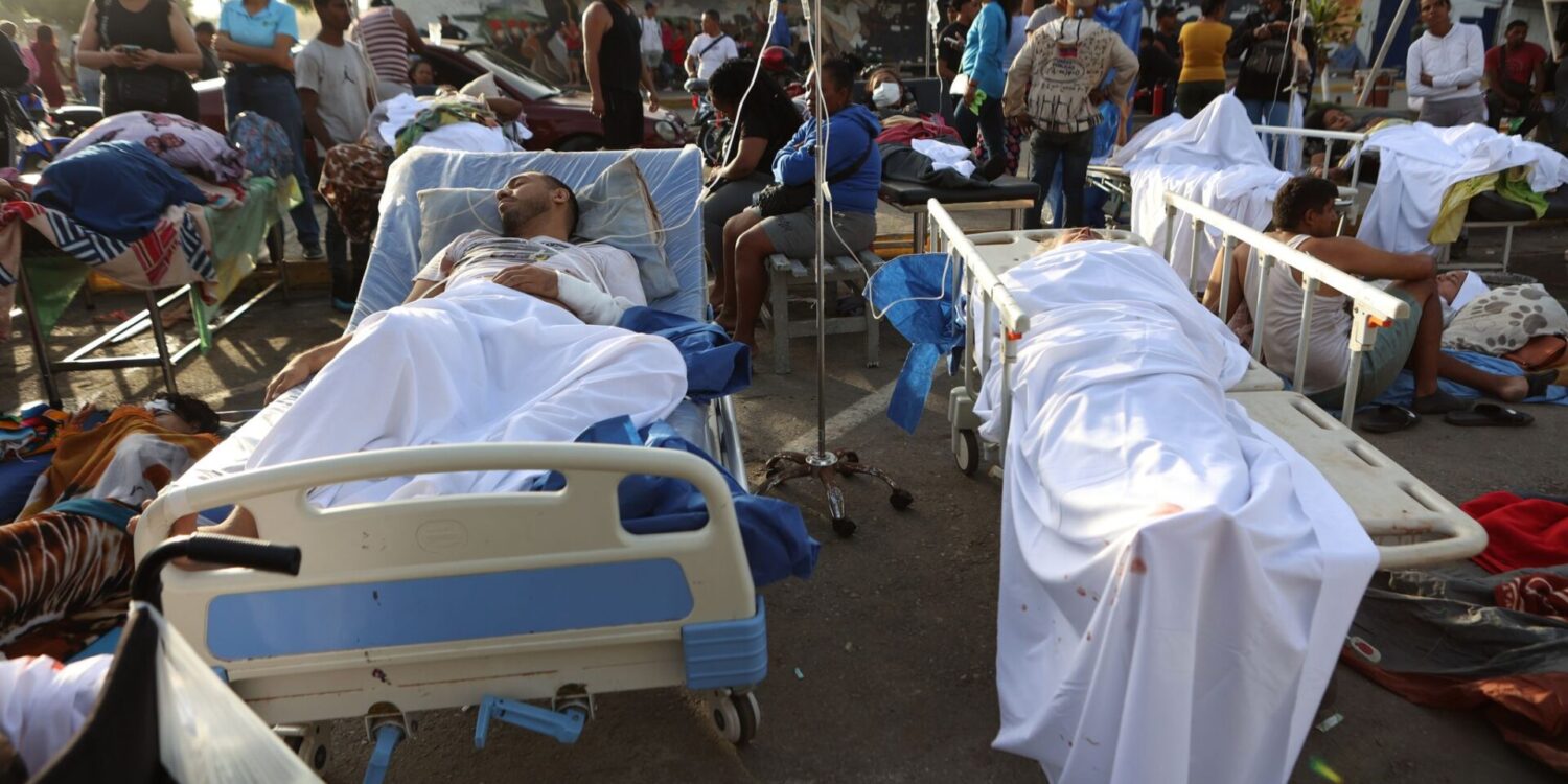 Nach dem schweren Erdbeben in Venezuela
