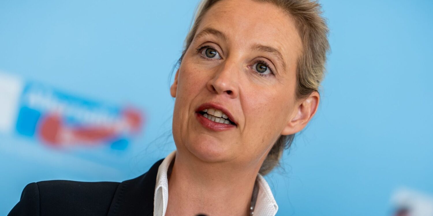 AfD-Chefin Weidel kann sich über gute Umfragewerte freuen. (Archivbild)