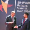 Kanzler Friedrich Merz (CDU) beim Westbalkan-Gipfel in Montenegro.