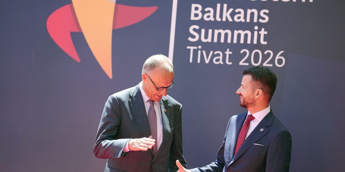 Kanzler Friedrich Merz (CDU) beim Westbalkan-Gipfel in Montenegro.