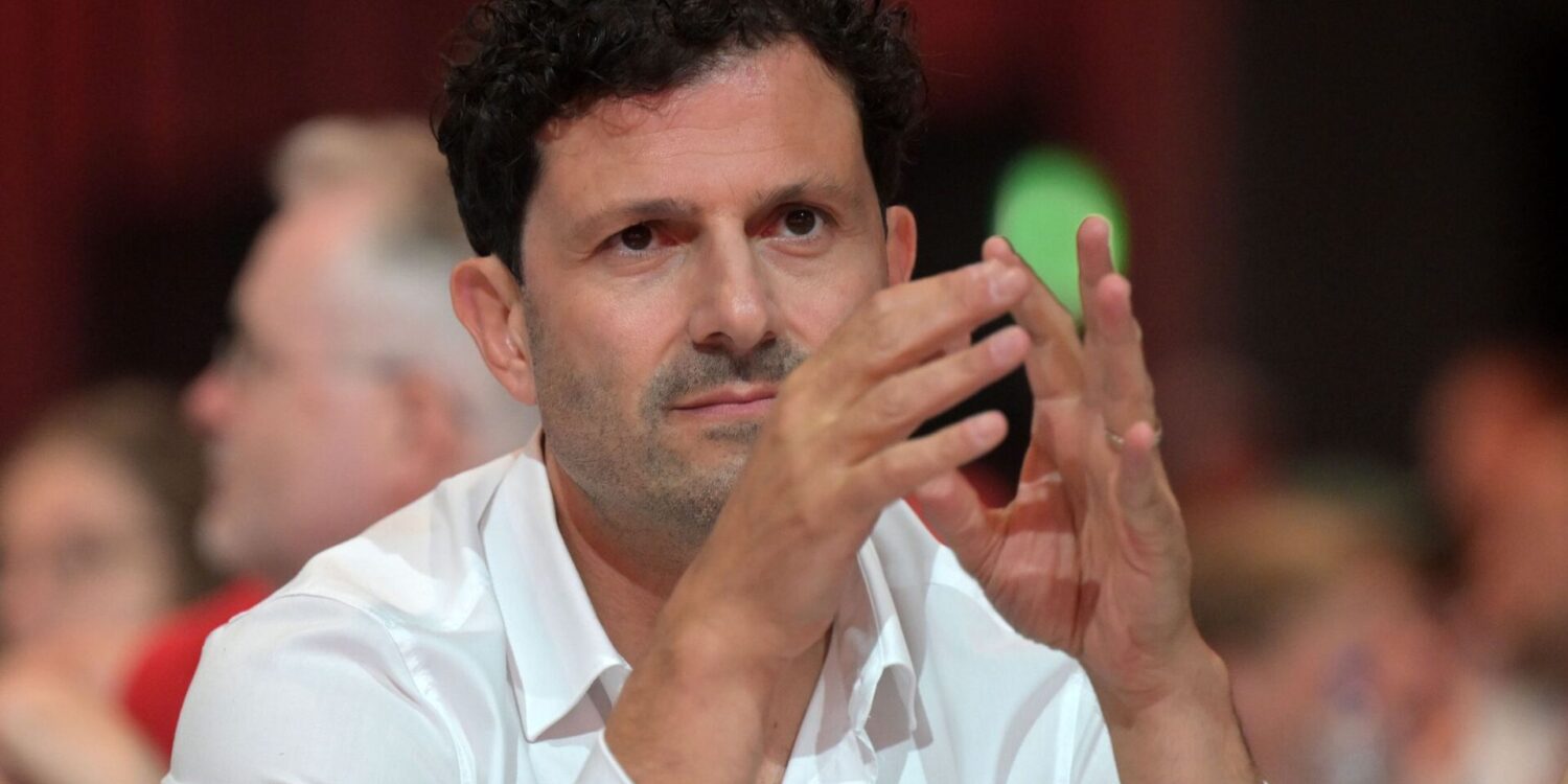 Linken-Chef Luigi Pantisano entschuldigt sich für Äußerungen über die CDU. (Archivbild)