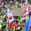 Laut Verdi nahmen 8.000 Menschen an der Demo teil.