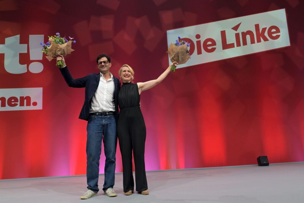 Luigi Pantisano steht gemeinsam mit Ines Schwerdtner an der Spitze der Linken.