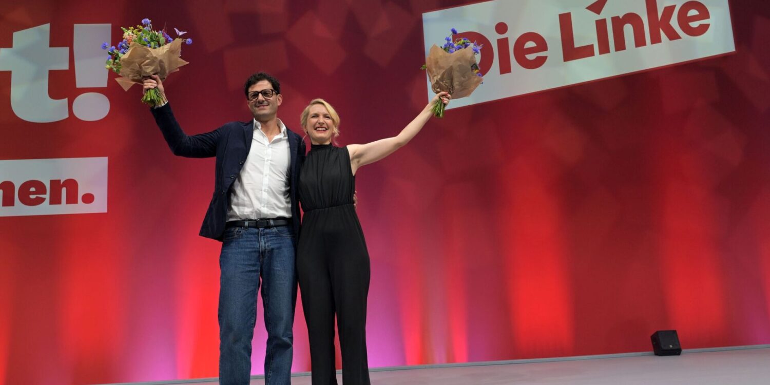 Luigi Pantisano steht gemeinsam mit Ines Schwerdtner an der Spitze der Linken.