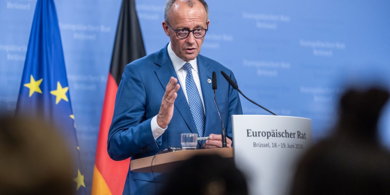 Findet den derzeit diskutierten Vorschlag für den neuen EU-Haushalt deutlich zu hoch: Bundeskanzler Friedrich Merz.