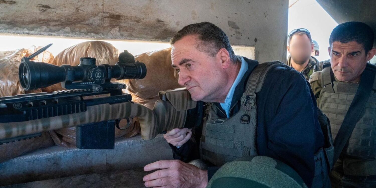 Israels Verteidigungsminister Israel Katz lehnt einen Rückzug der Armee aus dem Südlibanon ab. Foto Archiv