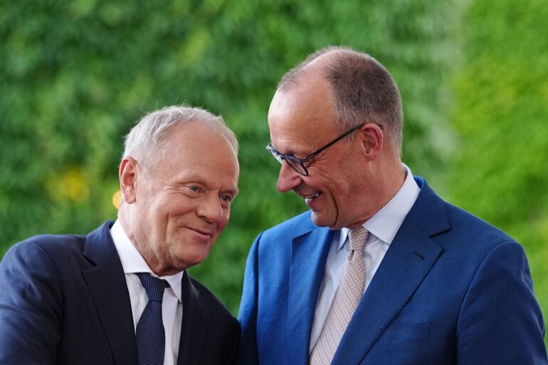 Erst Berlin, dann Danzig: Tusk und Merz treffen sich in wenigen Stunden zweimal.