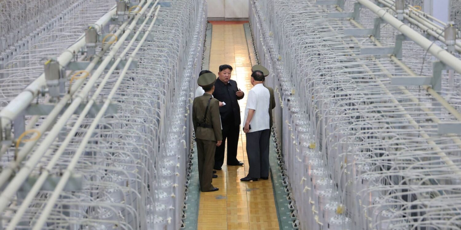 Nordkoreas Machthaber Kim lässt sich gern vor eindrucksvollen Kulissen fotografieren. (Archivfoto)