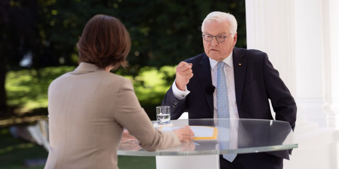 Bundespräsident Frank-Walter Steinmeier im ZDF-Sommerinterview