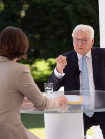 Bundespräsident Frank-Walter Steinmeier im ZDF-Sommerinterview