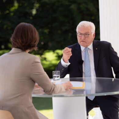 Bundespräsident Frank-Walter Steinmeier im ZDF-Sommerinterview