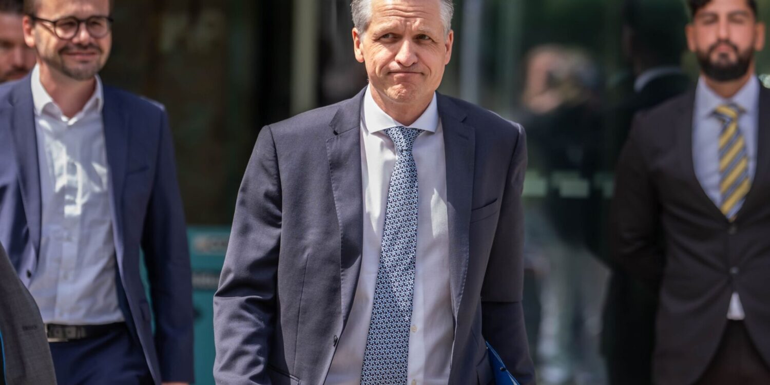 Kanzleramtschef Thorsten Frei sah nicht glücklich aus, als er das Konrad-Adenauer-Haus nach der Präsidiumssitzung verließ.