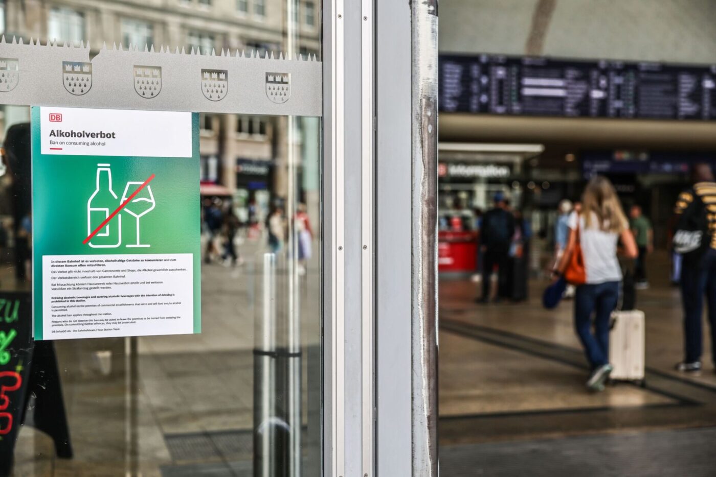 Im Hauptbahnhof Köln besteht bereits ein Alkoholverbot.