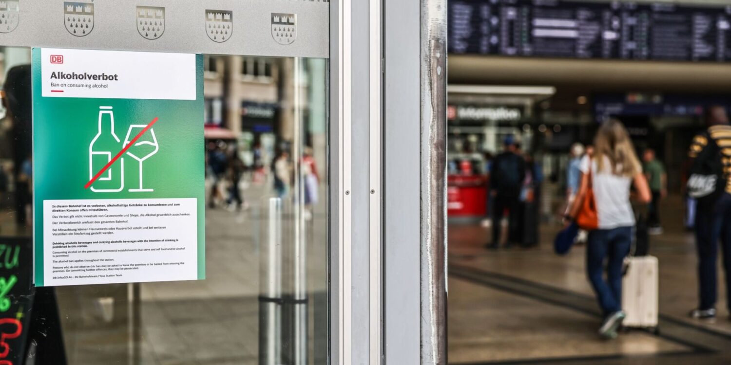 Im Hauptbahnhof Köln besteht bereits ein Alkoholverbot.