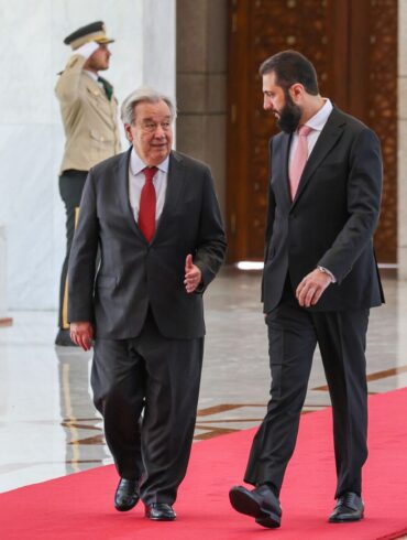 Guterres sagte, es sei eine bewusste Entscheidung gewesen, bis zum Sturz des Assad-Regimes nicht nach Syrien zu reisen.