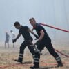 Die Feuerwehrleute in Frankreich sind bis zur vollkommenen Erschöpfung im Einsatz.