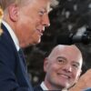 Voll des Lobes für die WM: US-Präsident Donald Trump (l.).