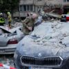Schwere Schäden nach russischen Raketenangriffen.